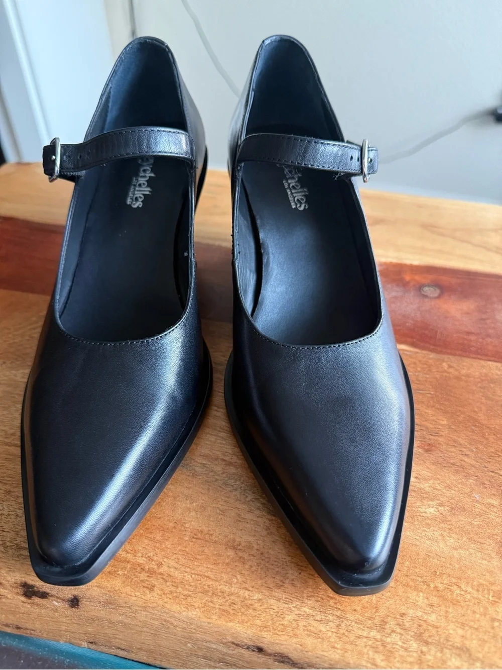 Seychelles Sparks Genuine Leather Wedge Mary Jane Pumps Size 6.5
